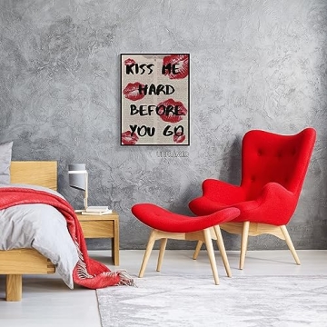 Yostyle Fashion Kiss Canvas Wall Art for Trendy Decor