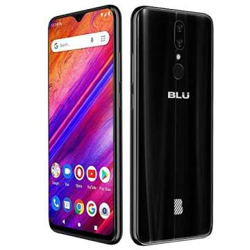 BLU G9-6.3" HD Infinity Display Smartphone, 64GB+4GB RAM -Black (Renewed)