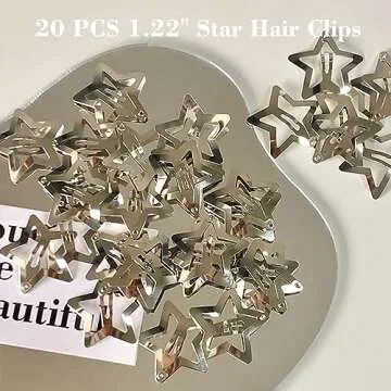 Stylish 20 PCS Star Hair Clips for Women & Girls