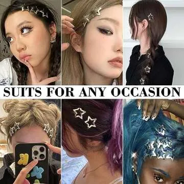 Stylish 20 PCS Star Hair Clips for Women & Girls