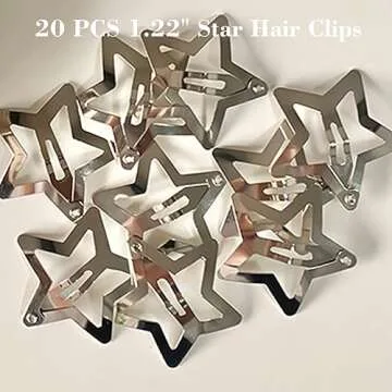 Stylish 20 PCS Star Hair Clips for Women & Girls