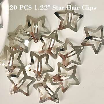 Stylish 20 PCS Star Hair Clips for Women & Girls