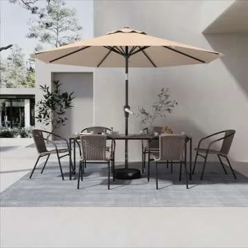 AreShark 9 FT Outdoor Patio Umbrella for Gardens and Markets