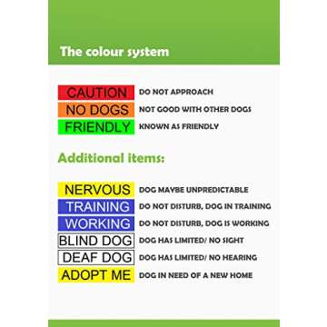 NERVOUS Yellow Color Coded 2 4 6 Foot Padded Dog Leash (Give Me Space) PREVENTS Accidents By Warning Others of Your Dog in Advance (Standard Leash)
