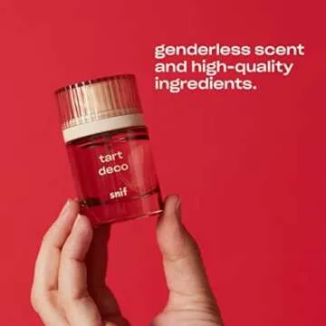 Snif Tart Deco Perfume, Cologne for Men and Women, Juicy, Sophisticated Cherry Scent, Long Lasting Fine Fragrance, Clean, Non-Toxic, Vegan, Cruelty Free, Travel Friendly 30ml