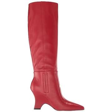 Sam Edelman Vance Knee High Boot in Begonia Red