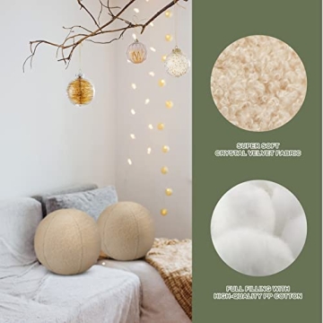 Wesiti Nordic Round Throw Pillows - Soft Cushions for Home Decor