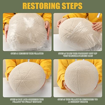 Wesiti Nordic Round Throw Pillows - Soft Cushions for Home Decor