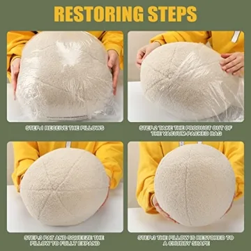 Wesiti Nordic Round Throw Pillows - Soft Cushions for Home Decor