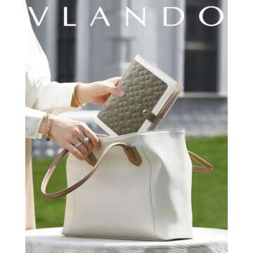 Vlando Travel Jewelry Organizer Case - Stylish Jewelry Storage for Women