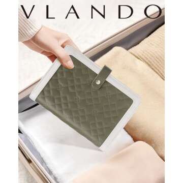 Vlando Travel Jewelry Organizer for Stylish Traveling Women