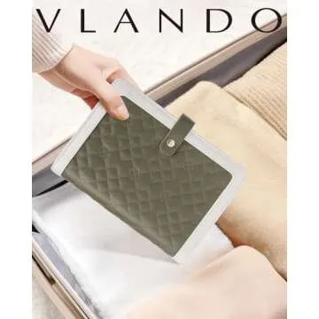 Vlando Travel Jewelry Organizer for Stylish Traveling Women
