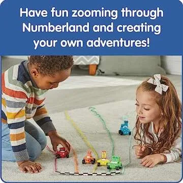 hand2mind Numberblocks Mini Vehicles, Race Car Toys, Toy Vehicle Playsets, Play Figure Playsets, Small Figurines for Kids, Number Toys, Counting Toys, Math Toys for Kids 3-5, Birthday Gifts for Kids