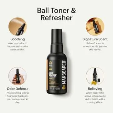 MANSCAPED® The Crop Reviver®, Hydrating & Refreshing Men's Body Toner Spray, Cooling Groin Spritz ...