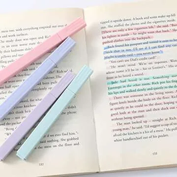 KERRT 12Pack Aesthetic Pastel Highlighters for Note-Taking