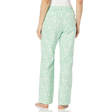 Women's Flannel Pajama Sleep Pant in Mint Green