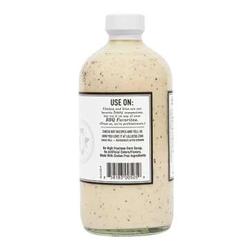 Lillie's Q Ivory BBQ Sauce - Gourmet Sugar-Free BBQ Sauce