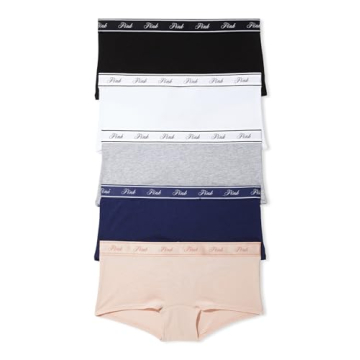 Victoria's Secret PINK Cotton Boyshort Panty Pack for Comfort