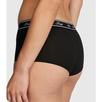 Victoria's Secret PINK Cotton Boyshort Panty Pack for Comfort