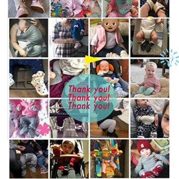 Sawimlgy Newborn Infant Baby Girl Boy Cotton Booties Stay On Sock Slippers Soft Shoes Non-Skid Ankle Boots With Grippers Toddler Crib Winter Shoe First Walker Birthday Shower Gift