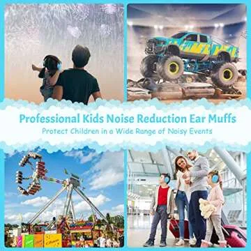Onhear Kids Noise Cancelling Headphones, NRR 26dB Kids Ear Protection Earmuffs for Autism, Toddler, Children, Noise Cancelling Sound Proof Earmuffs/Headphones for Concerts, Air Shows, Fireworks