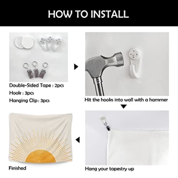 OGILRE Boho Rainbow Tapestry | 50x60 Home Decor