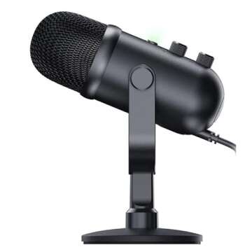 Razer Seiren V2 Pro - Professional-Grade USB Microphone for Streamers (Dynamic Microphone, High Pass...