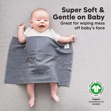 Organic Burp Cloths Baby Girl, Boy - 6-Pack Large Baby Burp Cloths, Super Absorbent Burping Cloths for Babies, Soft & Plush Cotton Burp Cloth, Spit Up Burp Rags, Newborn Burp Clothes (Neutrals)