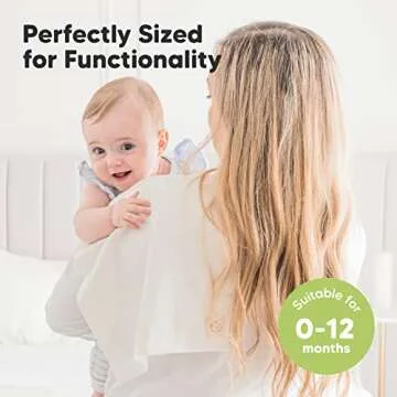 Organic Burp Cloths Baby Girl, Boy - 6-Pack Large Baby Burp Cloths, Super Absorbent Burping Cloths for Babies, Soft & Plush Cotton Burp Cloth, Spit Up Burp Rags, Newborn Burp Clothes (Neutrals)