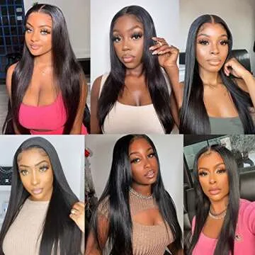 VIPbeauty 28 Inch 13x4 Transparent Lace Front Wig Human Hair 180 Density Brazilian Straight Virgin Human Hair Wig Lace Frontal Wig For Black Women Pre Plucked With Baby Hair