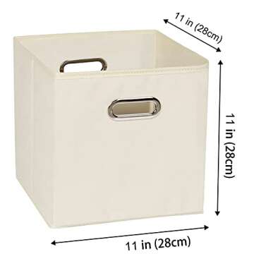 Yunkeeeper Storage Bins Cubes - Stylish Foldable Organizers for Home
