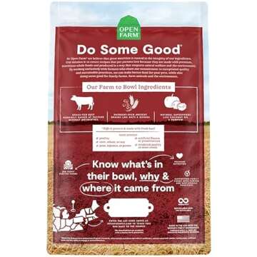 Open Farm, Ancient Grains Dry Dog Food, Protein-Rich & Nutrient Dense, 90% Animal Protein Mixed with...