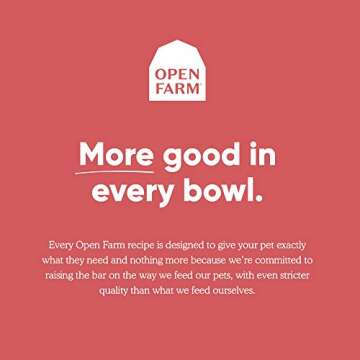 Open Farm, Ancient Grains Dry Dog Food, Protein-Rich & Nutrient Dense, 90% Animal Protein Mixed with Non-GMO Fruits, Veggies and Superfoods, Grass-Fed Beef Recipe, 4lb Bag