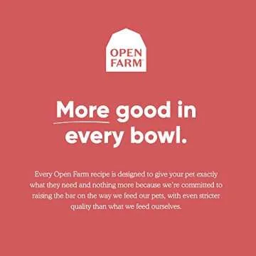 Open Farm, Ancient Grains Dry Dog Food, Protein-Rich & Nutrient Dense, 90% Animal Protein Mixed with Non-GMO Fruits, Veggies and Superfoods, Grass-Fed Beef Recipe, 4lb Bag