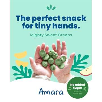 Amara Smoothie Melts - Mighty Sweet Greens - Baby Snacks Made With Fruits and Vegetables - Healthy T...