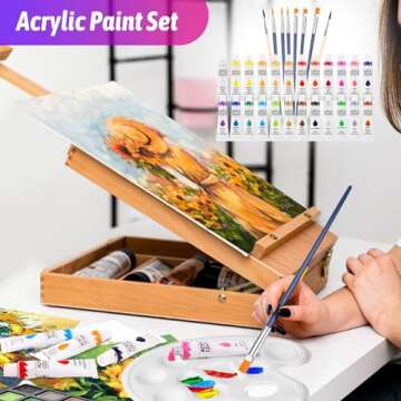 Art Supplies, iBayam 195 Pack Art Set Drawing Kit for Kids Teens Girls Boys Adult, Arts and Crafts Painting Kit, Art Kits Paint Set with Acrylic Pad, Sketchbooks, Watercolor Pad, Canvases, Gift Box