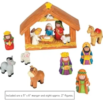 Fun Express Mini Nativity Set - A Bright Christmas Treasure