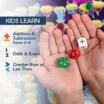 Sums in Space Addition and Subtraction Game, Math Games for Kids 5-7 - Kindergarten Math Games, Firs...