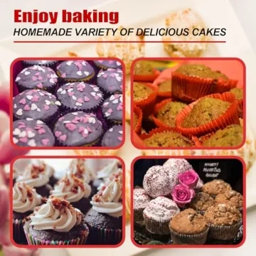 Keliwa Silicone Muffin Pan - 12 Cup Non-Stick Baking