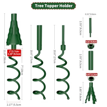 Universal Christmas Tree Topper Holder with Adjustable Lock
