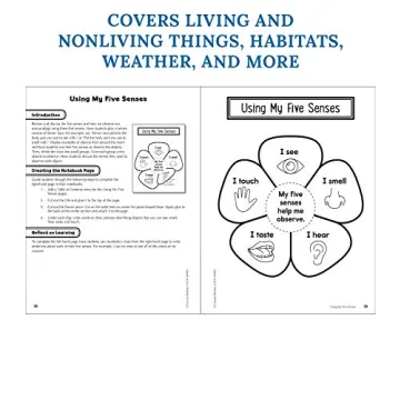 Interactive Science Workbook for 1st Graders - Carson Dellosa