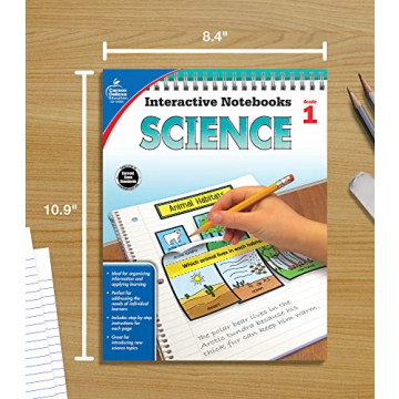 Interactive Science Workbook for 1st Graders - Carson Dellosa