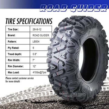 Road Guider 2 Tough ATV/UTV Tires for All Terrains