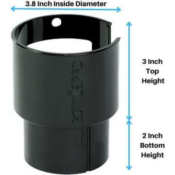 Adjustable Cup Holder Adapter for Wide Mouth Flasks