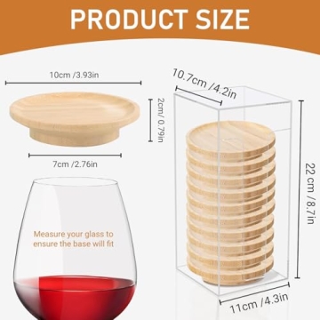 Pahdecor Wine Glass Charcuterie Toppers for Entertaining