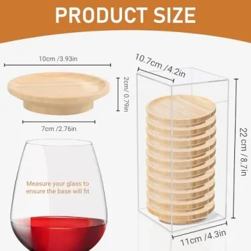 Pahdecor Wine Glass Charcuterie Toppers for Entertaining