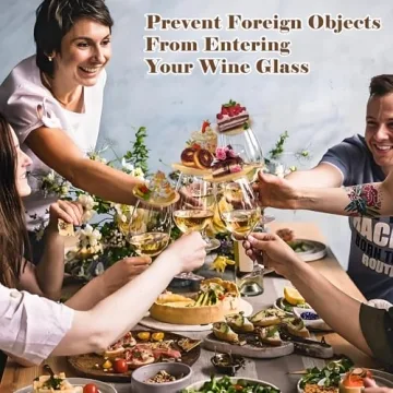 Pahdecor Wine Glass Charcuterie Toppers for Entertaining