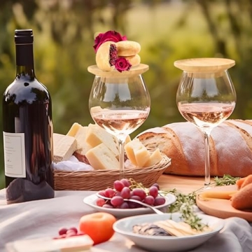 Pahdecor Wine Glass Charcuterie Toppers for Entertaining