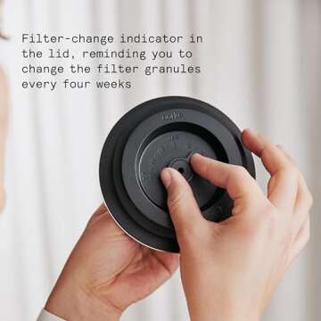 aarke Glass Water Pitcher with Stainless Steel Filter