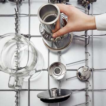 aarke Glass Water Pitcher with Stainless Steel Filter